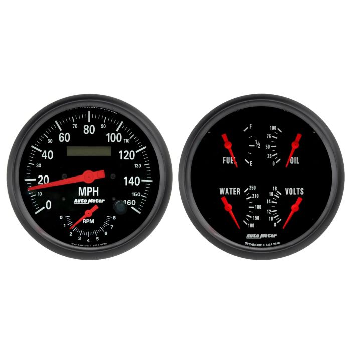 Autometer Z-Series Quad & Tach/Speedo 5in. - 2 Pc.