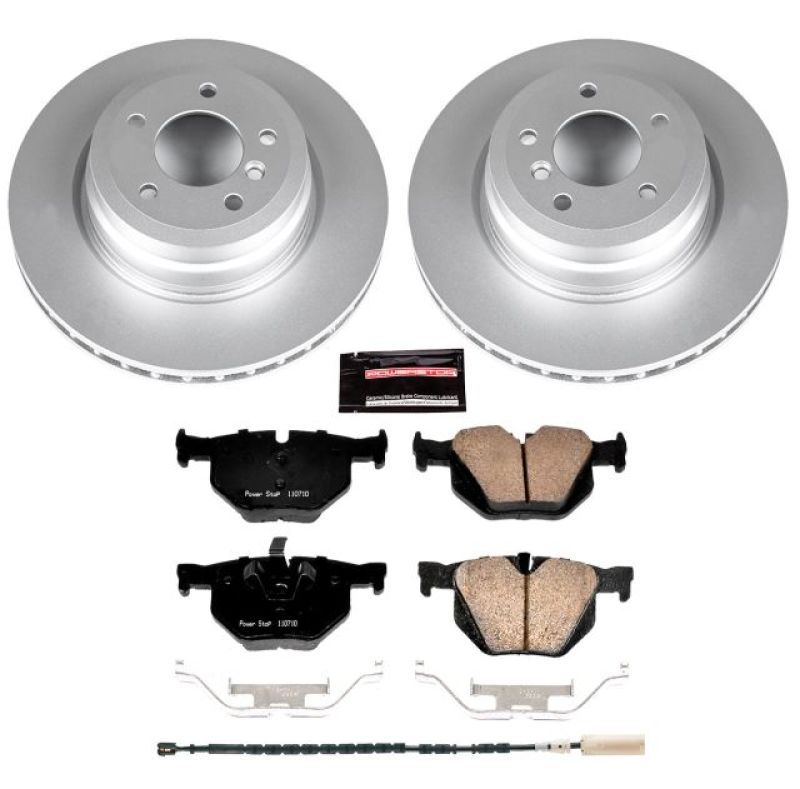 Power Stop 11-13 BMW 335i Rear Z23 Evolution Sport Coated Brake Kit PowerStop