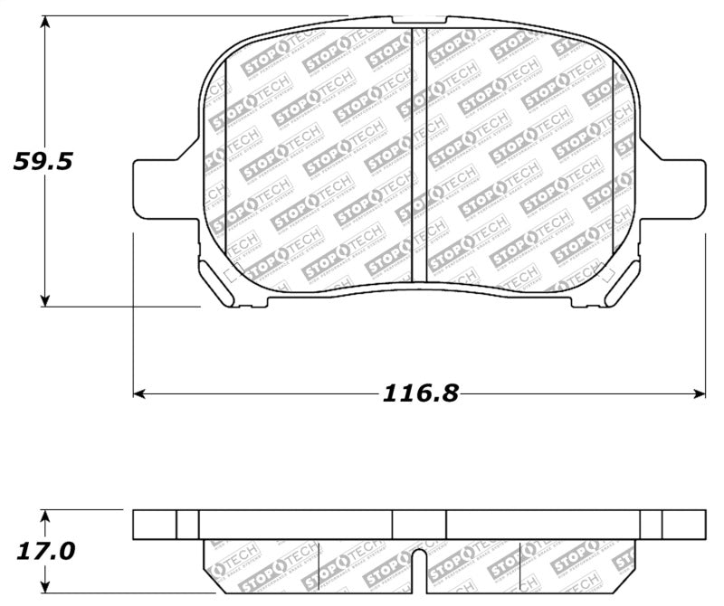 StopTech Street Disc Brake Pads - 305.07070 Stoptech