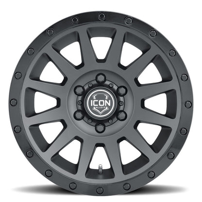 ICON Compression 18x9 6x135 6mm Offset 5.25in BS 87.1mm Double Black Wheel
