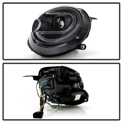 Spyder Mini Cooper 07-12 V2 Halogen Model Only Projector Headlights - Black PRO-YD-MC07V2SI-SBLB-BK SPYDER