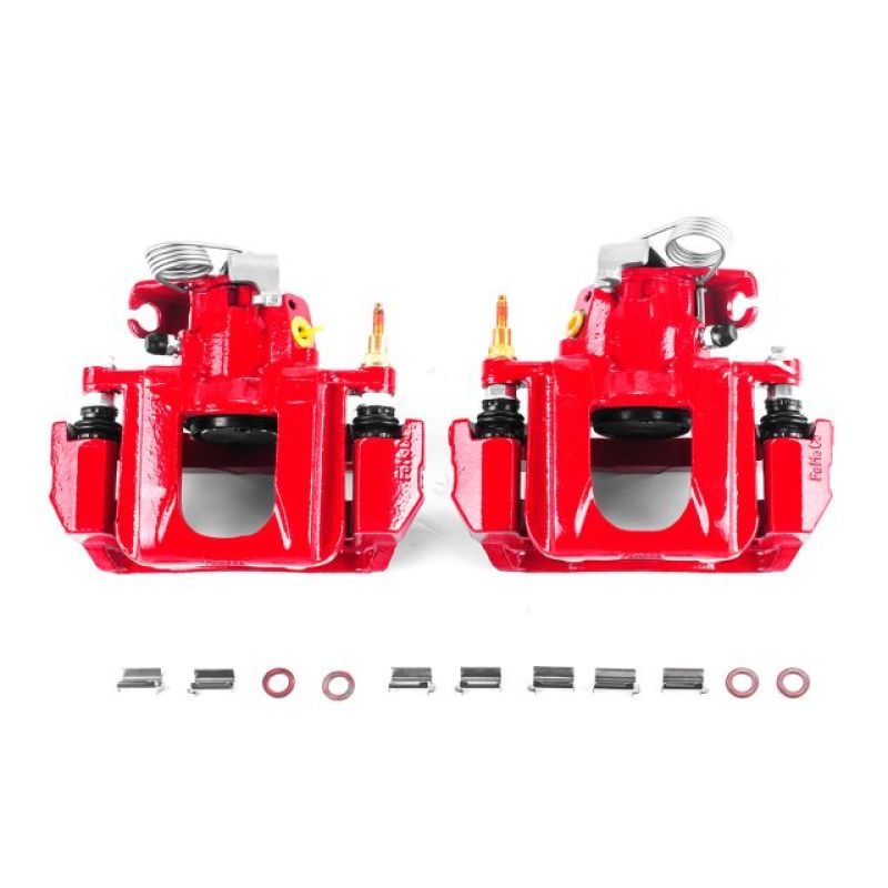 Power Stop 11-14 Ford Edge Rear Red Calipers w/Brackets - Pair PowerStop