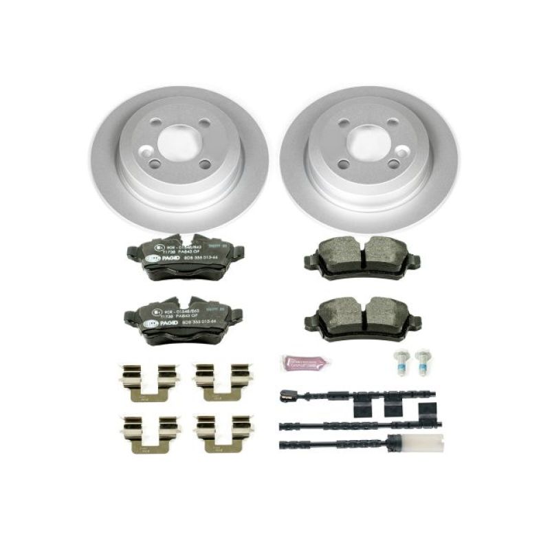 Power Stop 11-16 Mini Cooper Rear Euro-Stop Brake Kit PowerStop