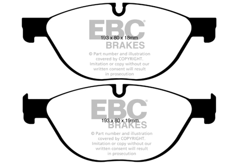 EBC GreenStuff Front Brake Pads - DP22019 EBC