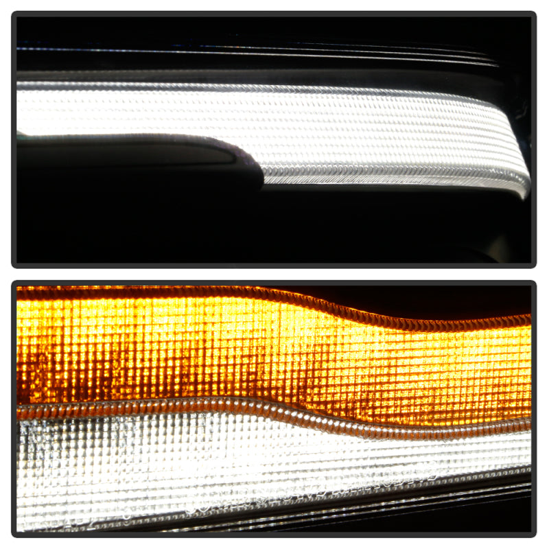 Spyder Dodge Ram 19-20 Halogen Model Projector Headlights Chrome PRO-YD-DR19HALSI-SEQ-BK SPYDER