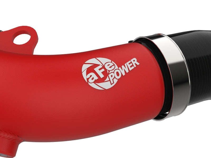 aFe BladeRunner 2-1/2 IN Aluminum Hot Charge Pipe Red - 46-20778-R