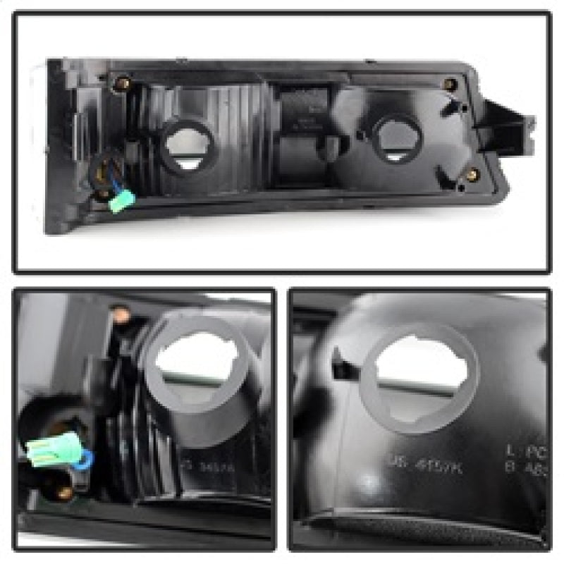 Xtune Chevy Silverado 03-06 / Avalanche 02-06 LED Bumper Lights Black CBL-JH-CS03-LED-BK SPYDER
