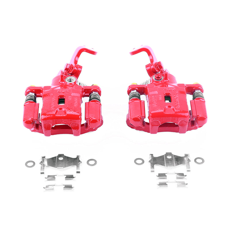 Power Stop 05-06 Hyundai Elantra Rear Red Calipers w/Brackets - Pair PowerStop
