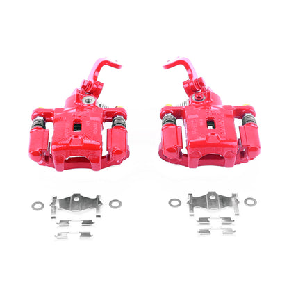 Power Stop 05-06 Hyundai Elantra Rear Red Calipers w/Brackets - Pair PowerStop