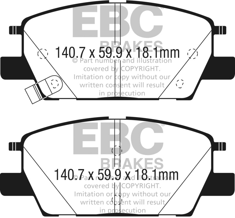 EBC GreenStuff Front Brake Pads - DP23068