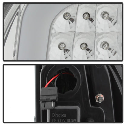 xTune 05-15 Toyota Tacoma (Excl Models w/LED) Light Bar LED Tail Lights -Chrm (ALT-ON-TT05-LBLED-C) SPYDER