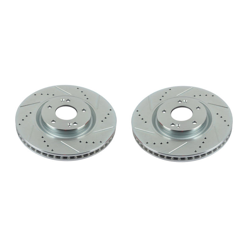 Power Stop 12-17 Hyundai Azera Front Evolution Drilled & Slotted Rotors - Pair PowerStop