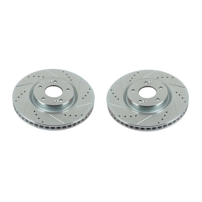 Power Stop 12-17 Hyundai Azera Front Evolution Drilled & Slotted Rotors - Pair PowerStop