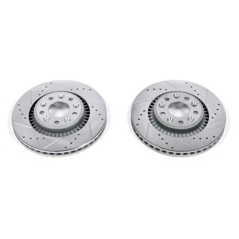 Power Stop 05-07 Ford Five Hundred Front Evolution Drilled & Slotted Rotors - Pair PowerStop