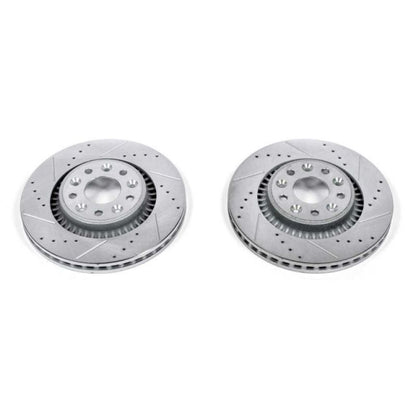 Power Stop 05-07 Ford Five Hundred Front Evolution Drilled & Slotted Rotors - Pair PowerStop