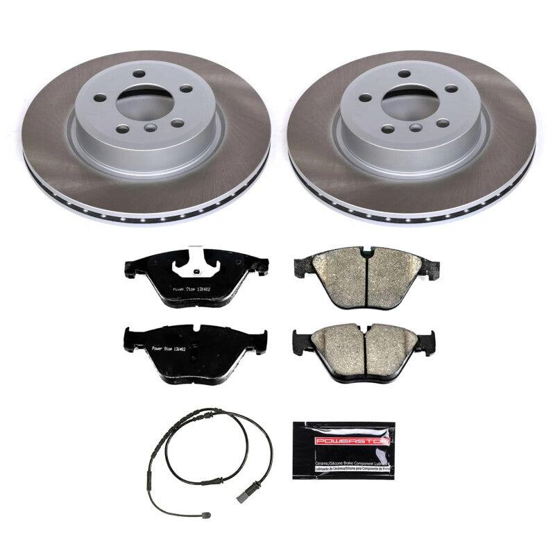Power Stop 12-16 BMW 528i xDrive Front Semi-Coated Rotor Kit PowerStop