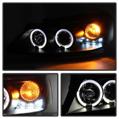 Spyder Pontiac G6 2/4DR 05-08 Projector Headlights LED Halo LED Blk Smke PRO-YD-PG605-HL-BSM SPYDER
