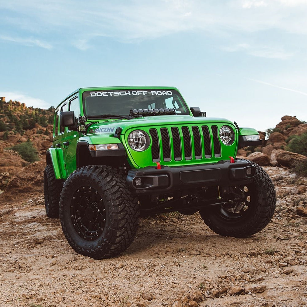 Rigid Industries 2018 Jeep Wrangler JL Cowl Mount Short Standoff Kit - 41657 Rigid Industries