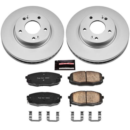 Power Stop 14-16 Kia Soul Front Z17 Evolution Geomet Coated Brake Kit PowerStop