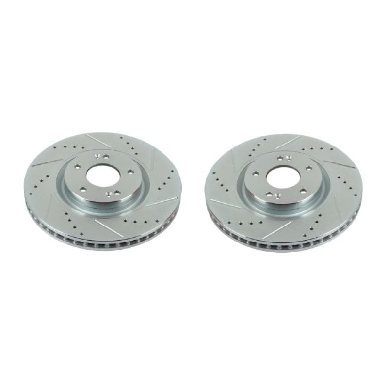 Power Stop 12-17 Hyundai Azera Front Evolution Drilled & Slotted Rotors - Pair PowerStop