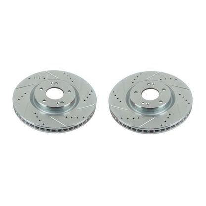 Power Stop 12-17 Hyundai Azera Front Evolution Drilled & Slotted Rotors - Pair PowerStop