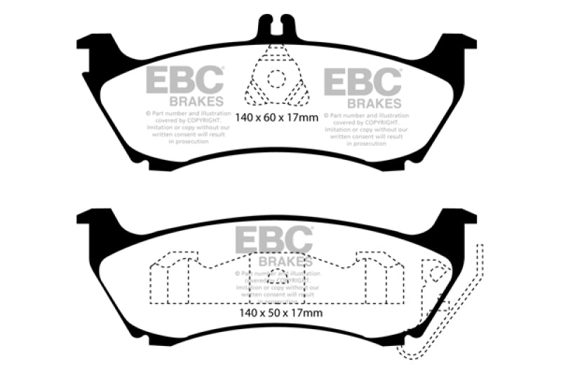 EBC RedStuff Rear Brake Pads - DP31437C EBC