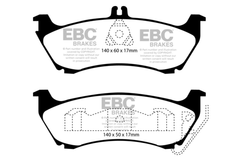 EBC YellowStuff Rear Brake Pads - DP41437R EBC