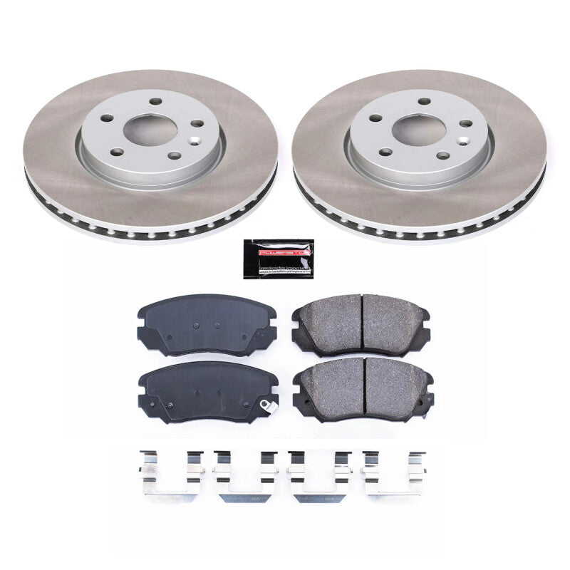 Power Stop 10-11 Saab 9-5 Front Semi-Coated Rotor Kit PowerStop