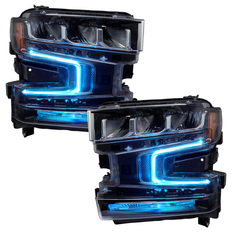 Oracle 19-21 Chevy Silverado 1500 RGB+W Headlight DRL Upgrade Kit - ColorSHIFT w/ BC1 Controller