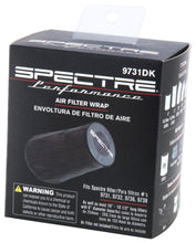 Load image into Gallery viewer, Spectre Universal Pre-Filter Wrap 6.125in. x 9.125in. - Black