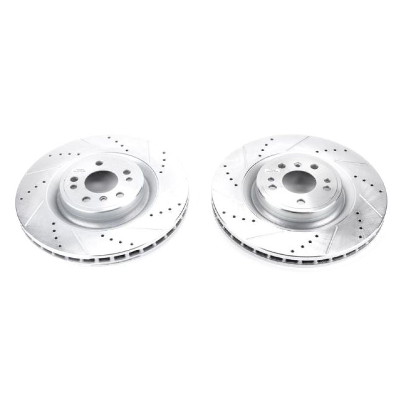 Power Stop 16-17 Mercedes-Benz GLE300d Front Evolution Drilled & Slotted Rotors - Pair PowerStop