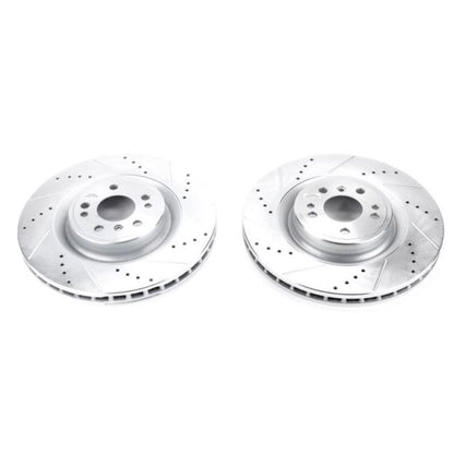 Power Stop 16-17 Mercedes-Benz GLE300d Front Evolution Drilled & Slotted Rotors - Pair PowerStop