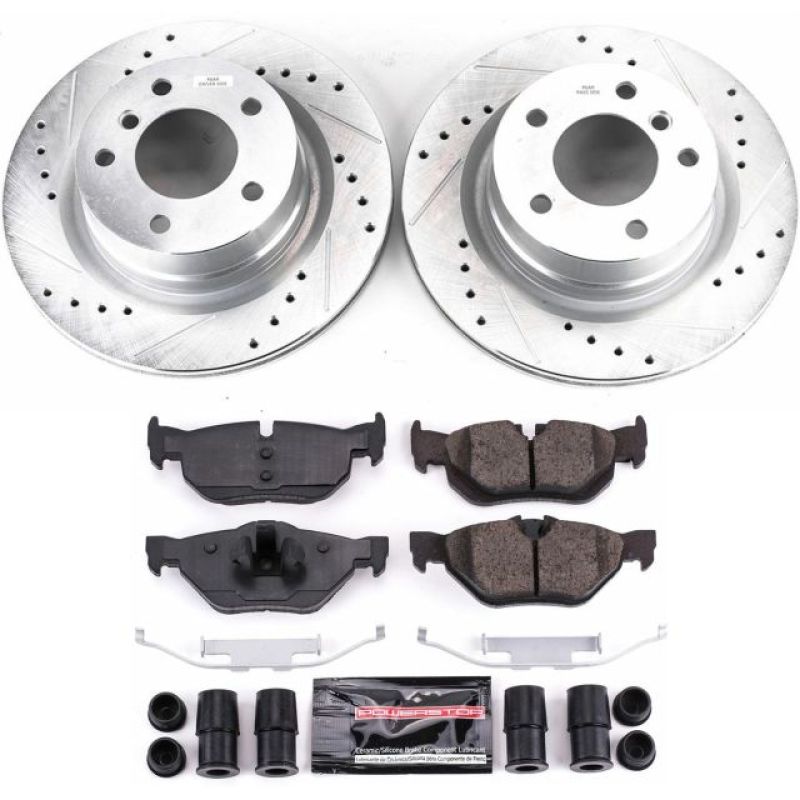 Power Stop 10-13 BMW 128i Rear Z23 Evolution Sport Brake Kit PowerStop