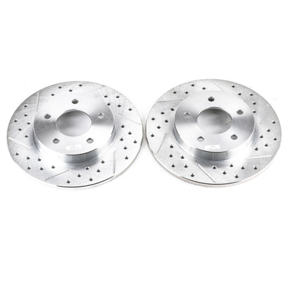 Power Stop 00-05 Buick LeSabre Rear Evolution Drilled & Slotted Rotors - Pair PowerStop