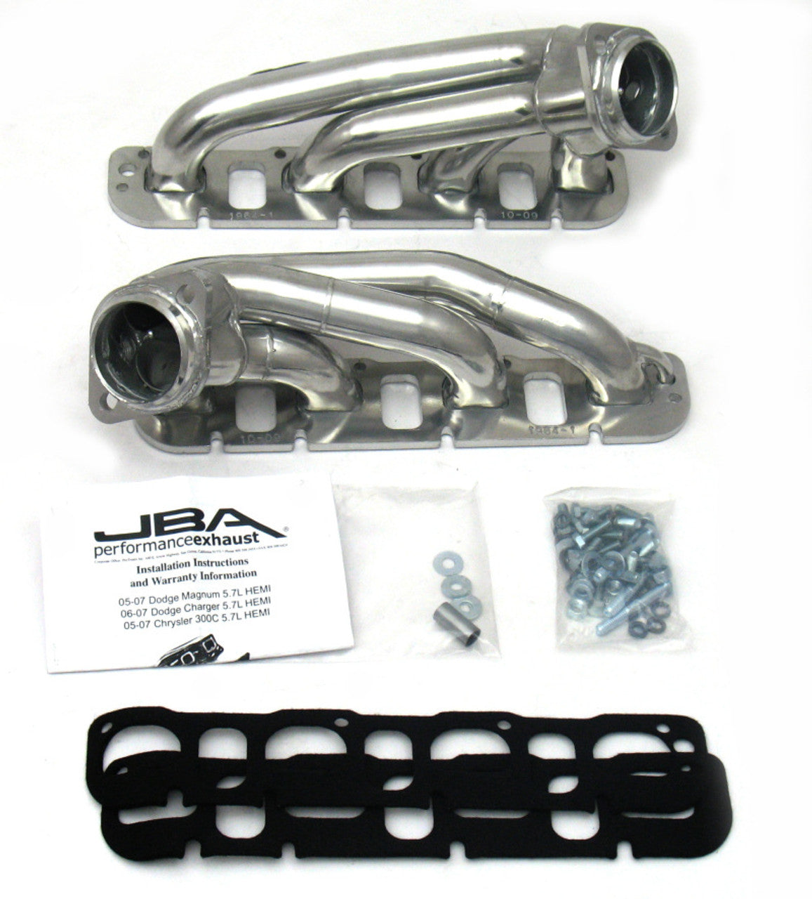 JBA 1964SJS | 04-08 CHRYSLER 5.7L HEMI 1-3/4IN PRIMARY SILVER CTD CAT4WARD HEADER; 2004-2008 JBA