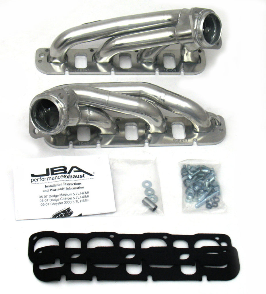 JBA 1964SJS | 04-08 CHRYSLER 5.7L HEMI 1-3/4IN PRIMARY SILVER CTD CAT4WARD HEADER; 2004-2008