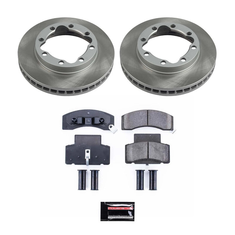 Power Stop 90-00 GMC K3500 Front Semi-Coated Rotor Kit PowerStop
