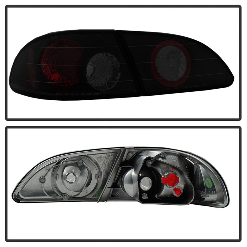 Spyder Toyota Corolla 98-02 Euro Tail Lights Black Smoke ALT-YD-TC98-BSM SPYDER