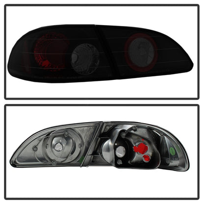 Spyder Toyota Corolla 98-02 Euro Tail Lights Black Smoke ALT-YD-TC98-BSM SPYDER