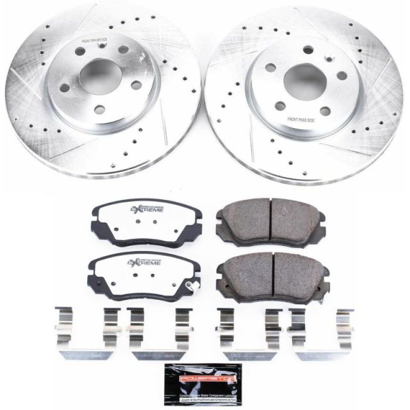 Power Stop 2010 Buick Allure Front Z26 Street Warrior Brake Kit PowerStop