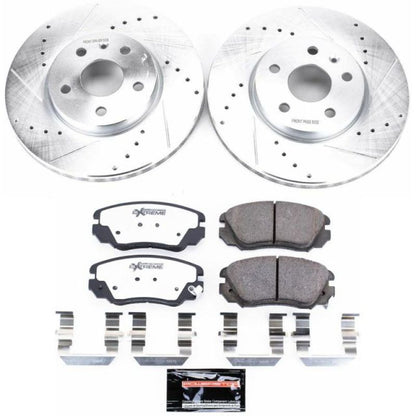 Power Stop 2010 Buick Allure Front Z26 Street Warrior Brake Kit PowerStop