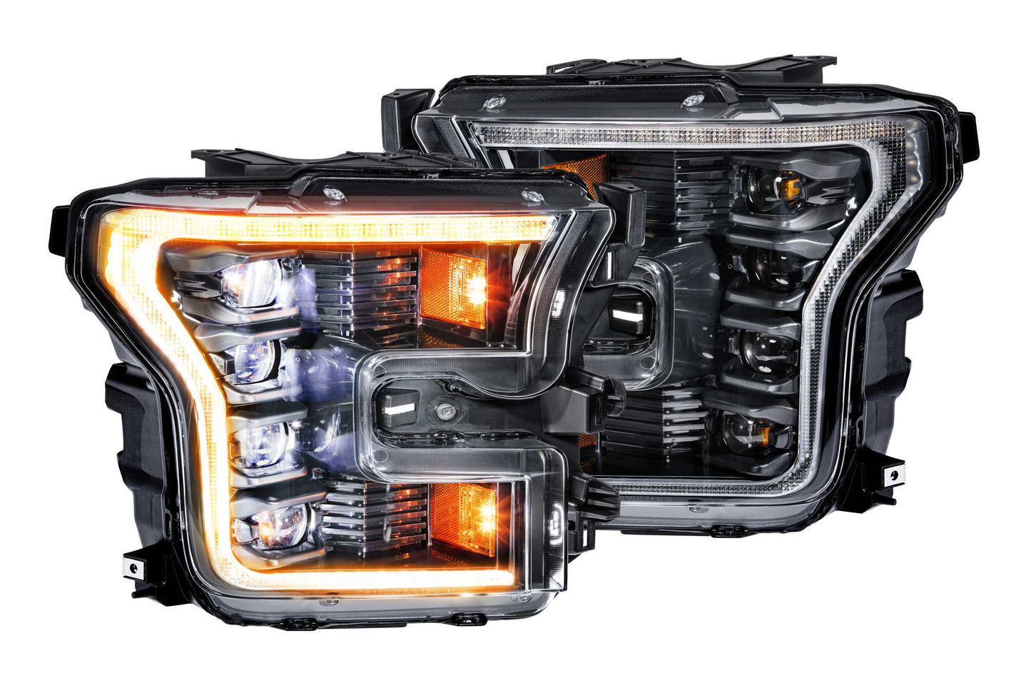 Morimoto XB LED Headlights Amber DRL – 2015–2017 Ford F-150 / 2016–2021 Raptor (LF502-A.2-ASM)