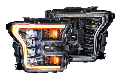 Morimoto XB LED Headlights Amber DRL – 2015–2017 Ford F-150 / 2016–2021 Raptor (LF502-A.2-ASM)