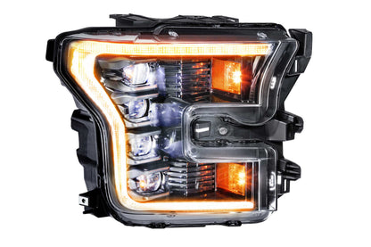 Morimoto XB LED Headlights Amber DRL – 2015–2017 Ford F-150 / 2016–2021 Raptor (LF502-A.2-ASM)