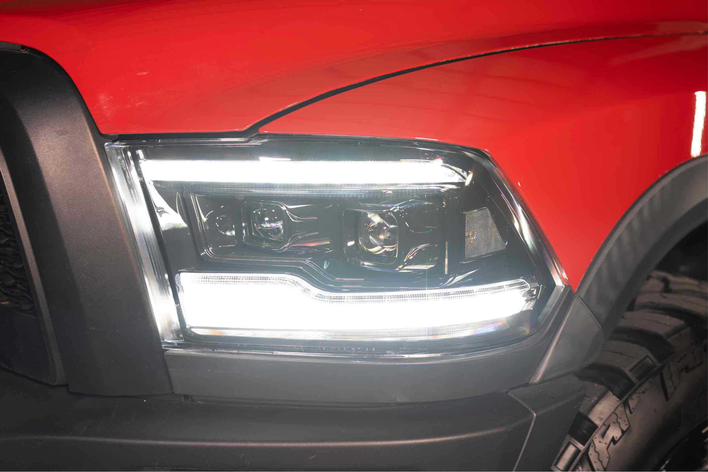 XB LED Headlights: Dodge Ram (09-18 / White DRL / Set)