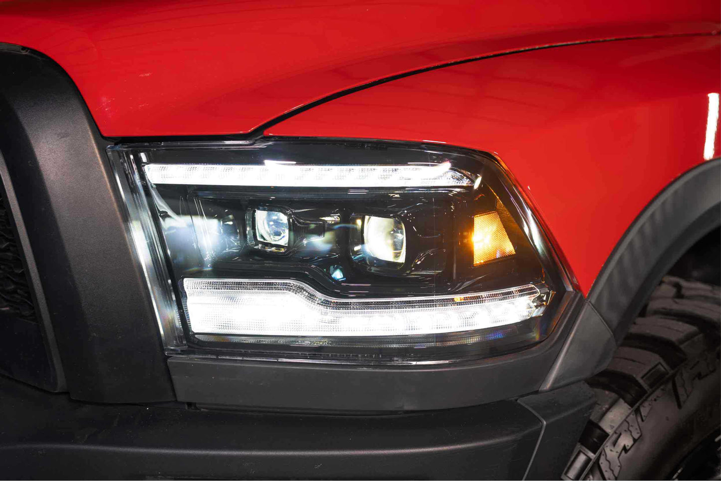 XB LED Headlights: Dodge Ram (09-18 / White DRL / Set)