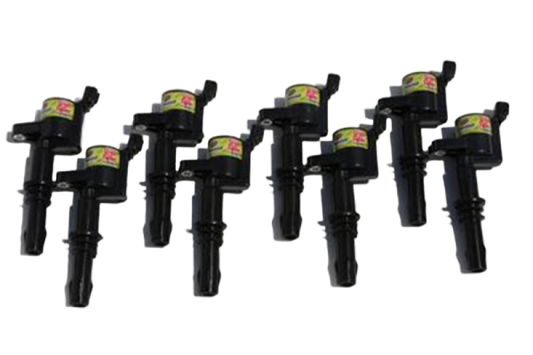 Granatelli 1997-2004 Ford 4.6/5.4L 2V 25KV Black Ignition Coil Pack - Set of 8 - Part 21-2001-SF