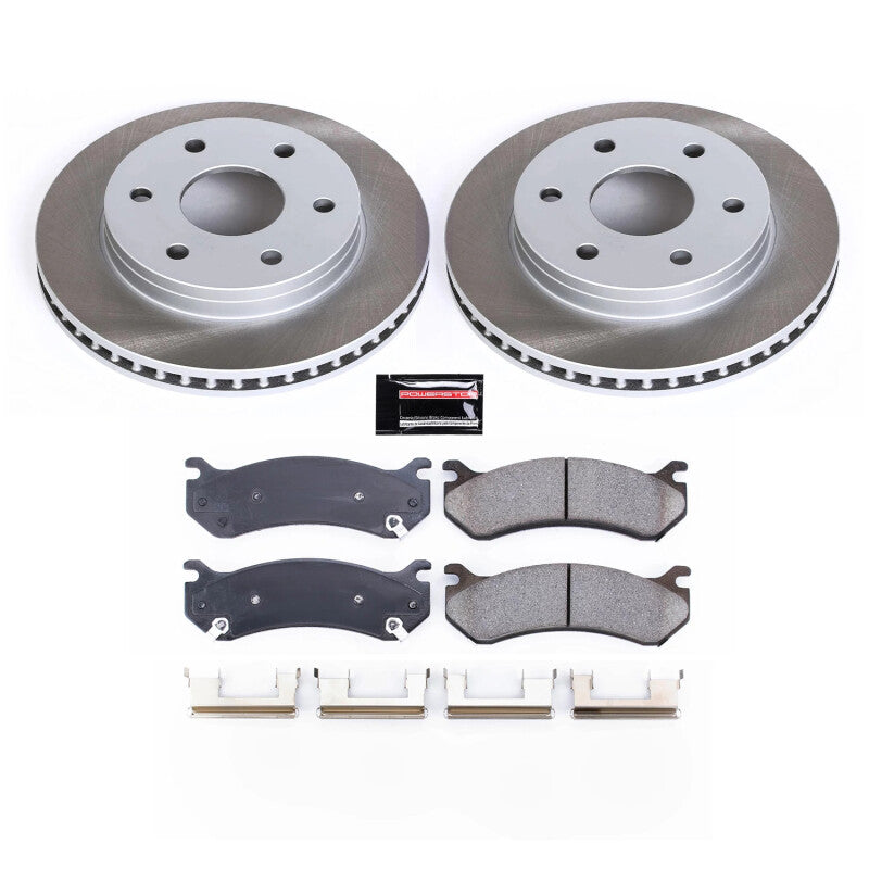 Power Stop 00-06 GMC Yukon XL 1500 Front Semi-Coated Rotor Kit PowerStop