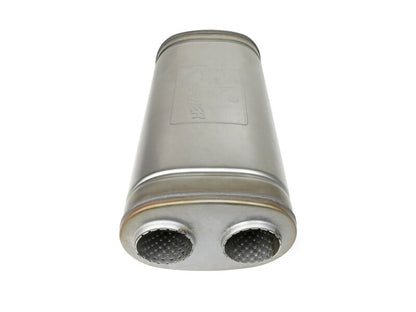 afe MACH Force-Xp Muffler 2-1/2 IN Dual Inlet/Dual Outlet 5 IN H x 8 IN W x 18 IN L - Oval Body