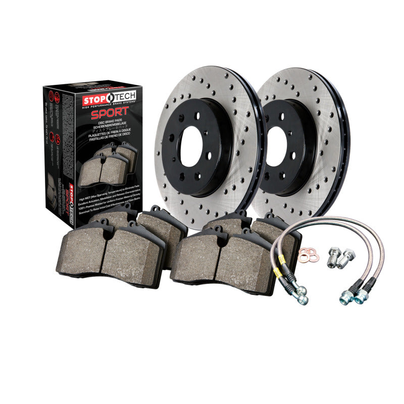 Sport Axle Pack Drilled Rotor, Rear Stoptech